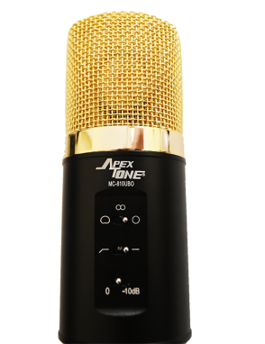 ApexTone® MC-810-UBO Micrófono Estudio Condensador Kit: Araña y Case
