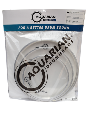 Aquarian Drumheads® CC-A Classic Clear™ Parches Batería Prepack Set: 1x10" 1x12" 1x14" TC1x14"