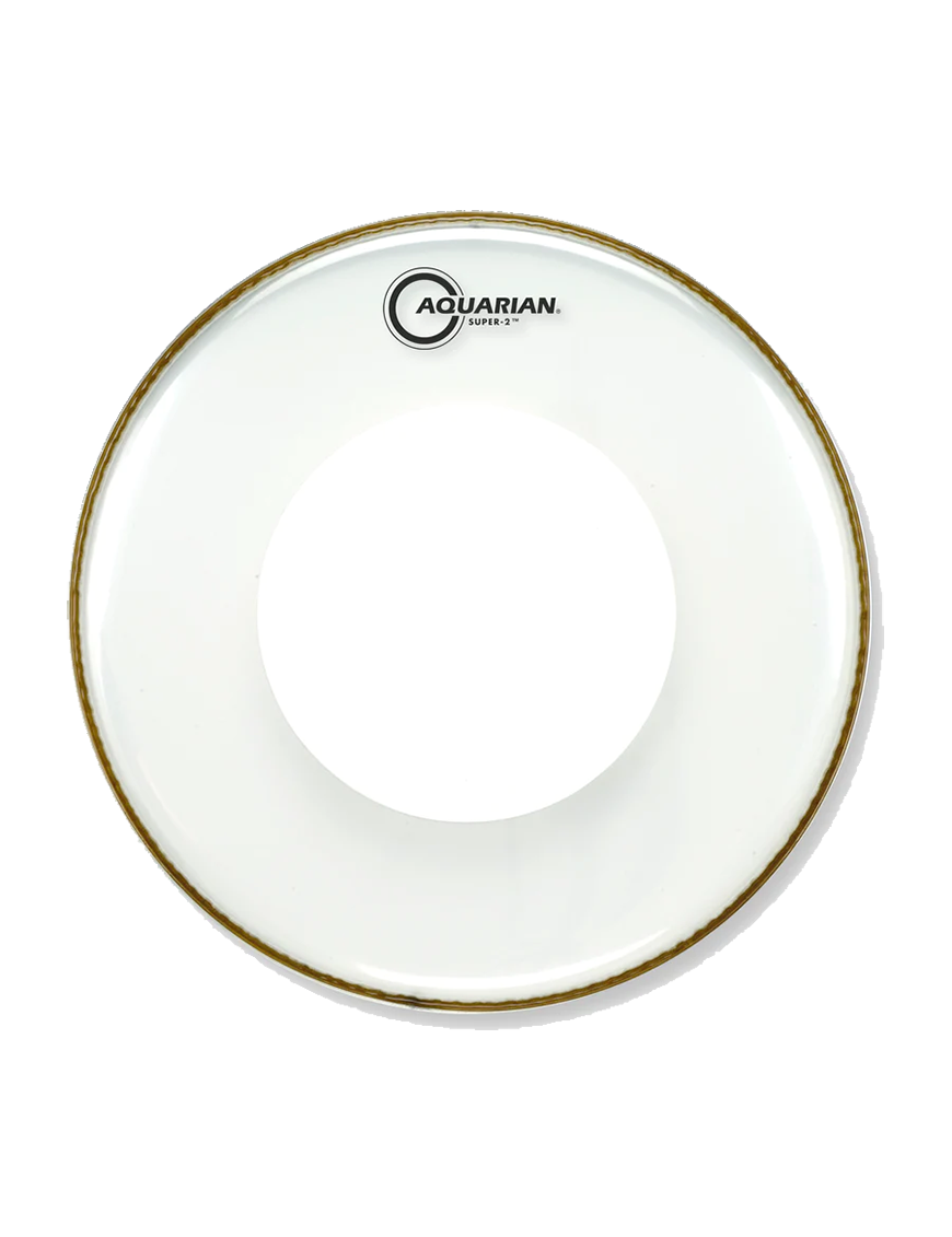 Aquarian Drumheads® PDS2-14 SUPER 2™ Parche Tom 14" Clear Power Dot™