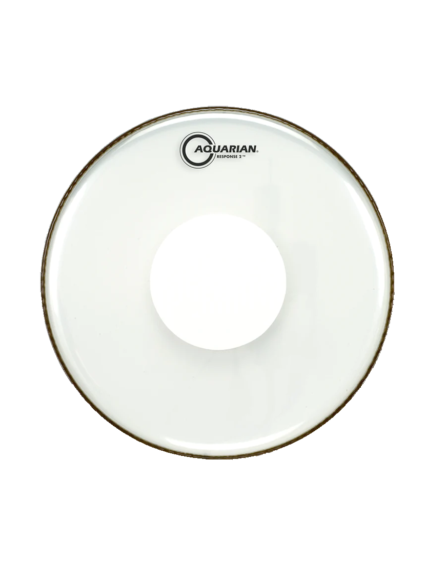 Aquarian Drumheads® RSP2-PD10 RESPONSE 2™ Parche Tom 10" Clear Power Dot™