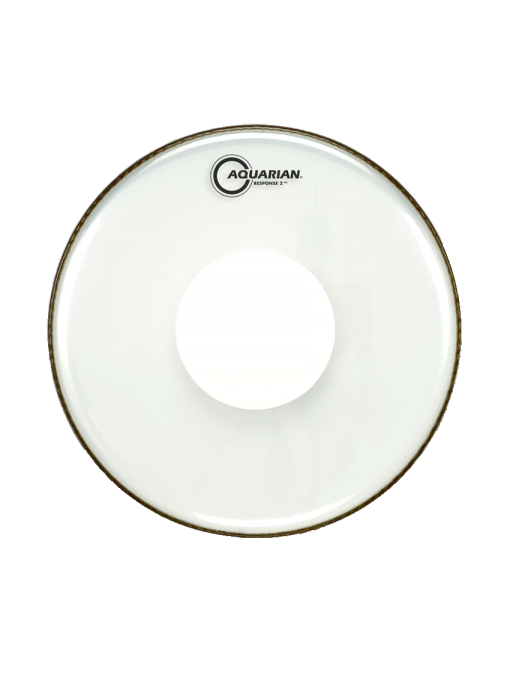 Aquarian Drumheads® RSP2-PD13 RESPONSE 2™ Parche Tom 13" Clear Power Dot™