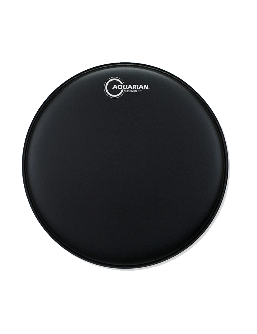 Aquarian Drumheads® TCRSP2-12BK RESPONSE 2™ Parche Tom 12" Texture Coated™ Negro