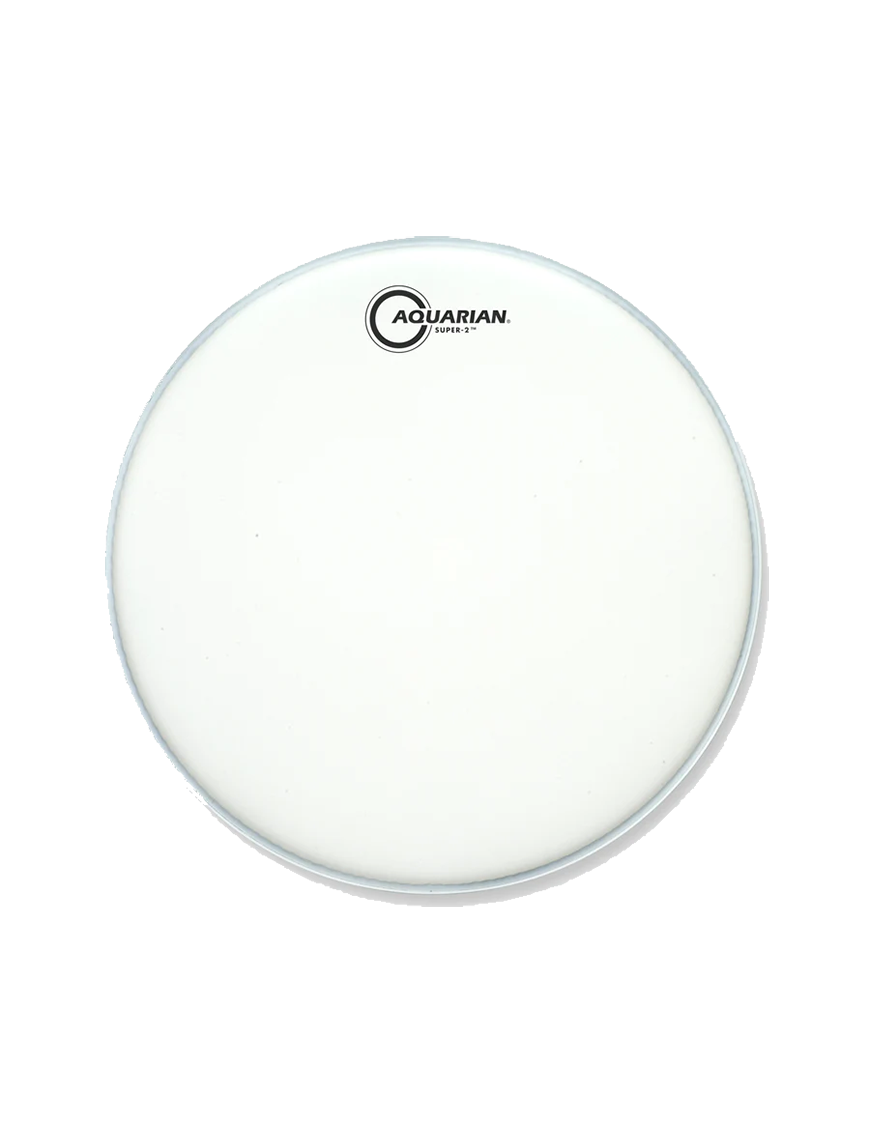 Aquarian Drumheads® TCS2-12 SUPER 2™ Parche Tom 12" Texture Coated™ Blanco