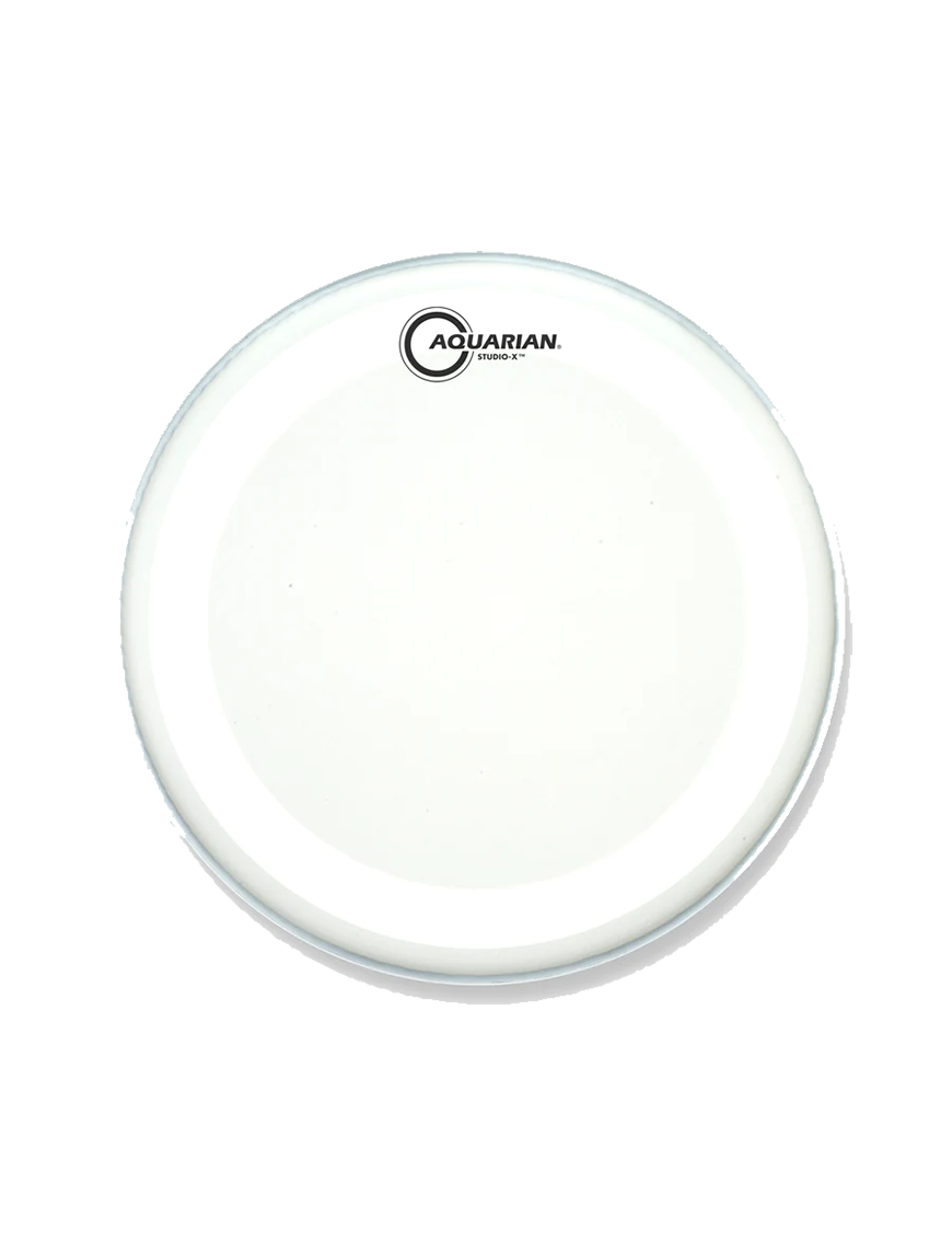 Aquarian Drumheads® TCSX-15 Studio-X™ Parche Tom 15" Texture Coated™ Blanco