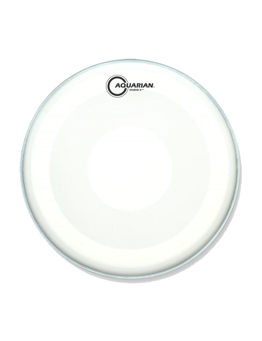 Aquarian Drumheads® TCSXPD-12 Studio-X™ Parche Tom 12" Texture Coated™ Power Dot™ Blanco