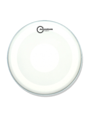 Aquarian Drumheads® TCSXPD-14 Studio-X™ Parche Tom 14" Texture Coated™ Power Dot™ Blanco