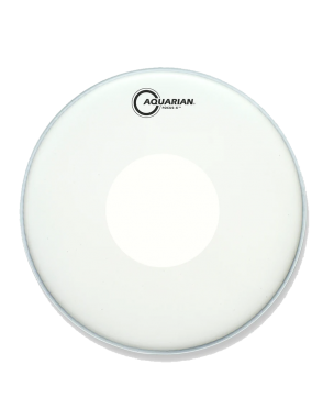 Aquarian Drumheads® TCFXPD-13 Focus-X™ Parche Caja 13" Texture Coated™ Power Dot™ Blanco