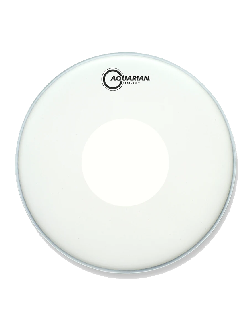 Aquarian Drumheads® TCFXPD-13 Focus-X™ Parche Caja 13" Texture Coated™ Power Dot™ Blanco