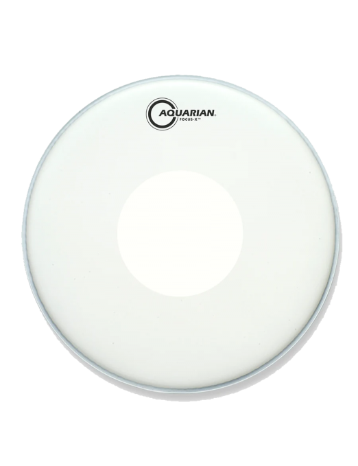 Aquarian Drumheads® TCFXPD-13 Focus-X™ Parche Caja 13" Texture Coated™ Power Dot™ Blanco