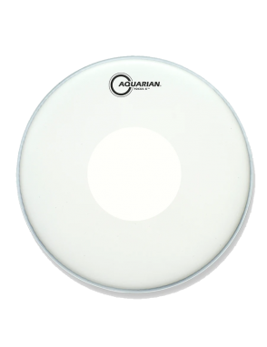 Aquarian Drumheads® TCFXPD-14 Focus-X™ Parche Caja 14" Texture Coated™ Power Dot™ Blanco