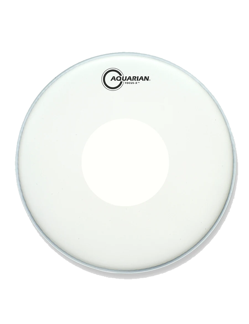 Aquarian Drumheads® TCFXPD-14 Focus-X™ Parche Caja 14" Texture Coated™ Power Dot™ Blanco