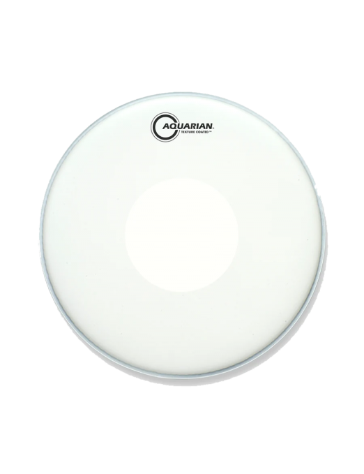 Aquarian Drumheads® TCPD-14 TEXTURE COATED™ Parche Caja 14" Power Dot™ Blanco