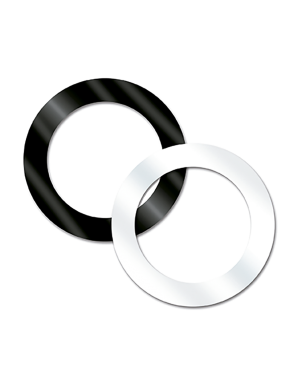 Aquarian Drumheads® FR-22W Full Force II™ Parche Bombo 22" Resonante Blanco Port Hole™