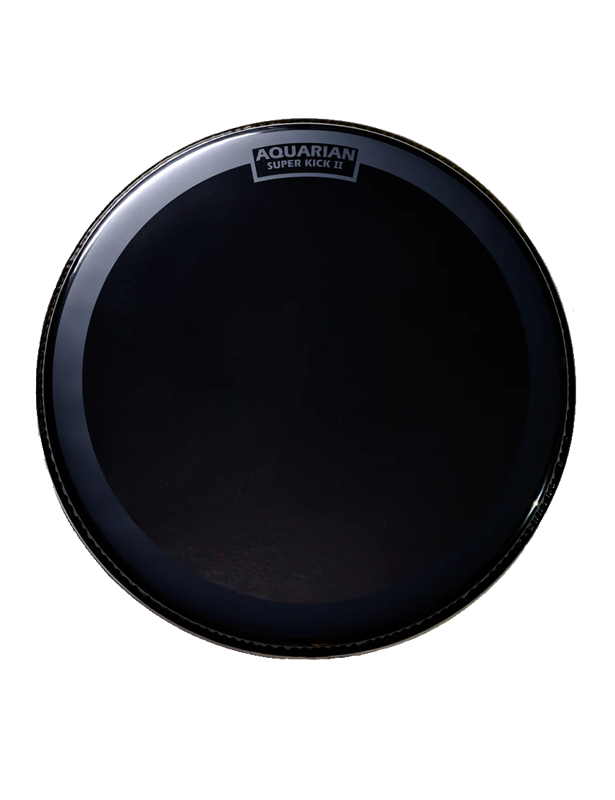Aquarian Drumheads® REF-20SK REFLECTOR™ Parche Bombo 20" Super Kick II™ Black Mirror