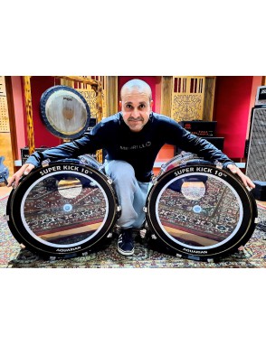 Aquarian Drumheads® REF-20SK REFLECTOR™ Parche Bombo 20" Super Kick II™ Black Mirror