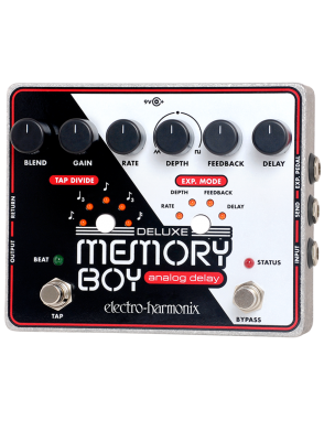 Electro-Harmonix® Memory Boy Deluxe Pedal Guitarra Delay Tap Tempo Análogo