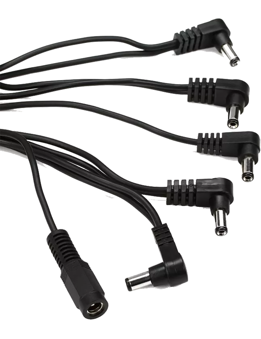 ApexTone® GPP5 Cables Fuente Poder Pedales 5 Conectores Pulpo