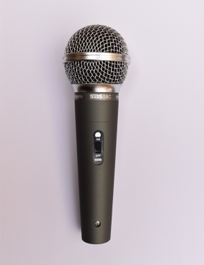 Santo Angelo® SAS58C Micrófono Vocal Dinámico Switch Clip Case