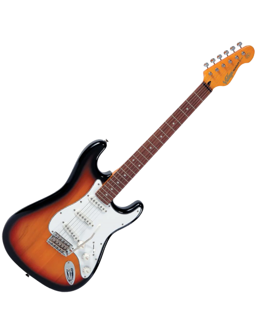 Vintage® V6 Guitarra Eléctrica SSS Tremolo Color: Sunburst