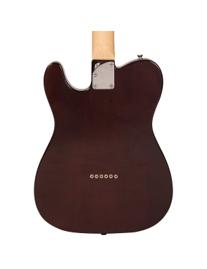 Vintage® V72 Guitarra Eléctrica Semi Hollow Hardtail Tele® Color: Flame Tobacco Burst
