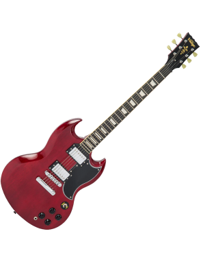 Vintage® VS6 Guitarra Eléctrica SG Color: Cherry Red