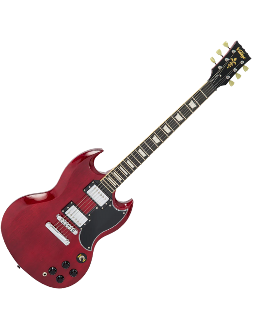 Vintage® VS6 Guitarra Eléctrica SG Color: Cherry Red