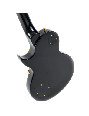 Vintage® V100 Guitarra Eléctrica Les Paul® Hardware Gold Color: Gloss Black