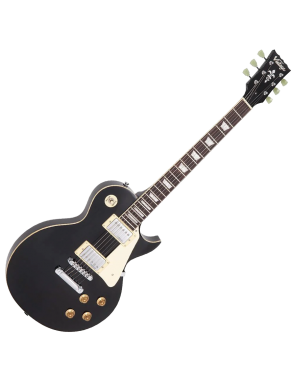 Vintage® V100 Guitarra Eléctrica Les Paul® Color: Gloss Black