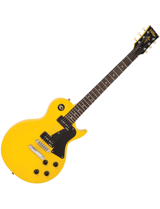 Vintage® V132 Guitarra Eléctrica Les Paul® Color: TV Yellow