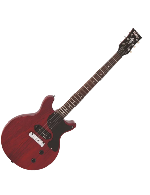 Vintage® V130 Guitarra Eléctrica Les Paul® Color: Satin Cherry