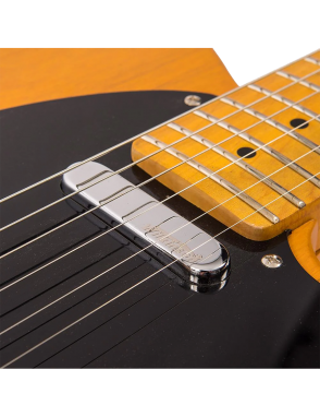 Vintage® V52 Guitarra Eléctrica Tipo Tele® Gastada Color: Butterscotch