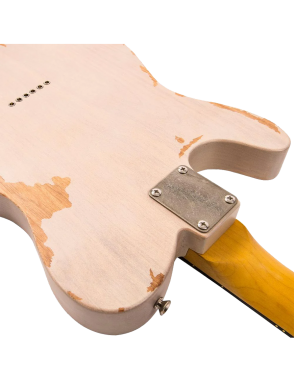 Vintage® V62M Guitarra Eléctrica Tele® Gastada Color: Ash Blonde