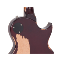 Vintage® LV100 Guitarra Eléctrica Zurdo Les Paul® Gastada Color: Lemon Drop