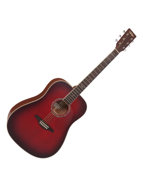 Vintage® V50 Guitarra Acústica Color: Satín Burgundy Burst