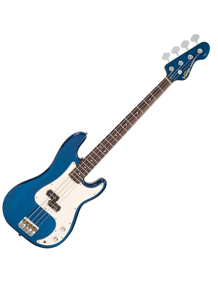 Vintage® V4 Bajo Eléctrico PB Color: Bayview Blue