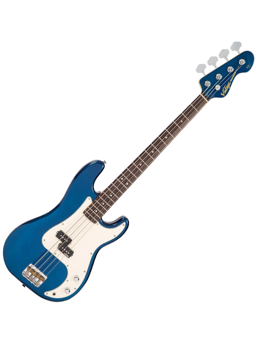 Vintage® V4 Bajo Eléctrico PB Color: Bayview Blue