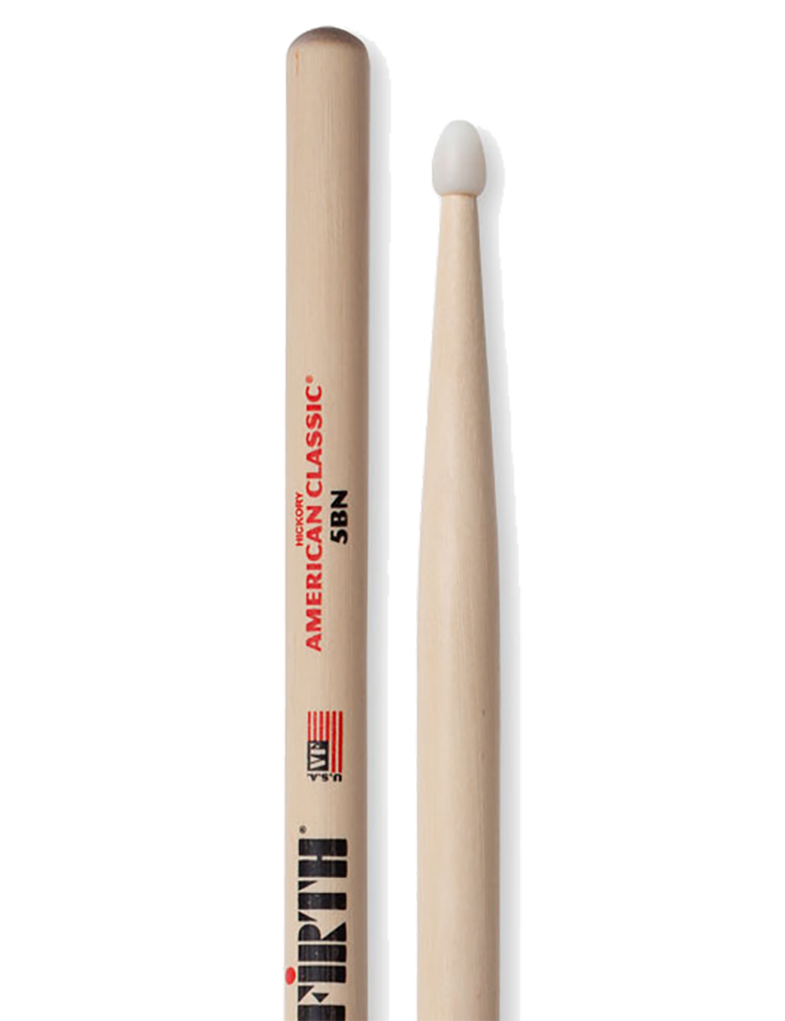 VIC FIRTH® 5BN American Classic® Baqueta Punta Nylon