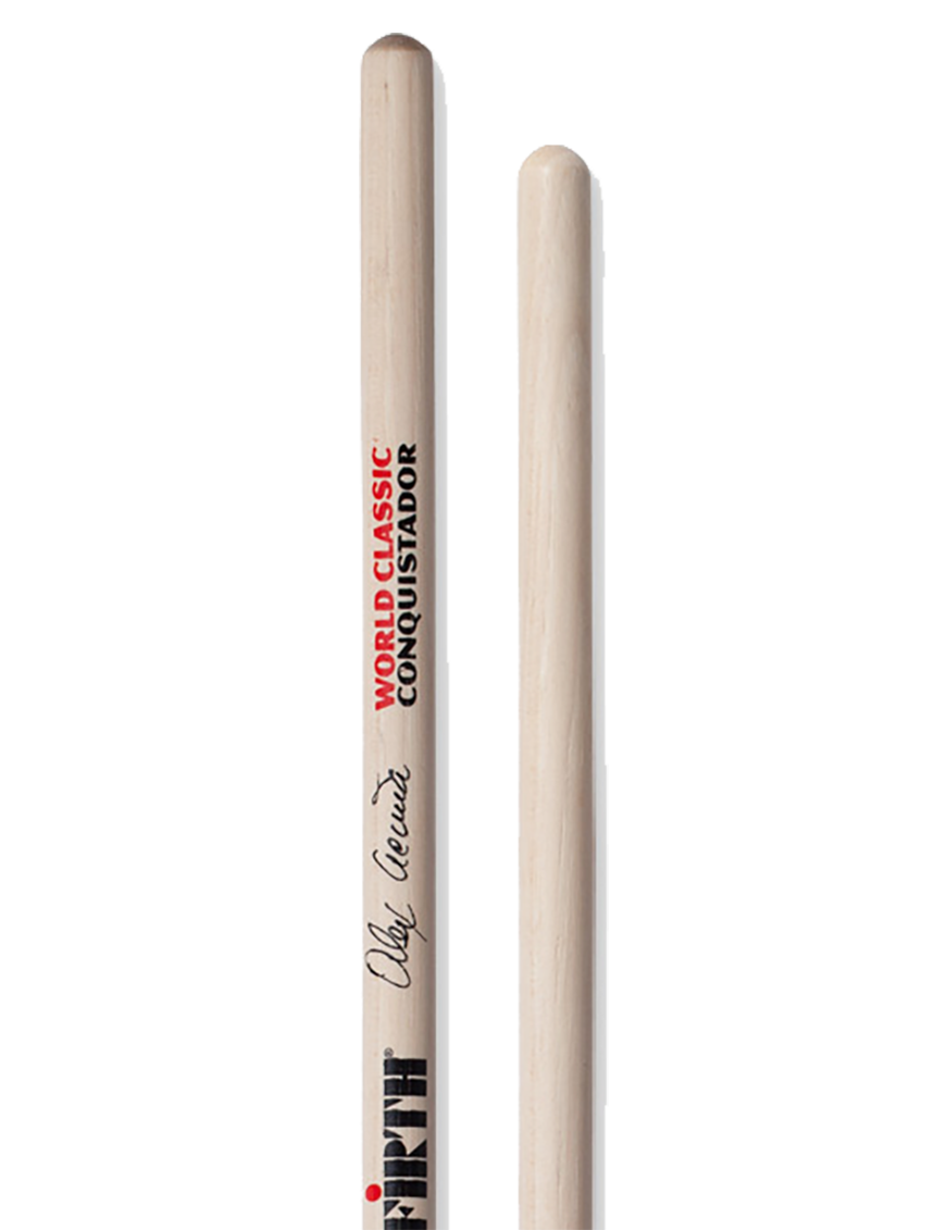 VIC FIRTH® Alex Acuña Signature World Classic® Baqueta Timbaleta SAAC "Clear Conquistador"