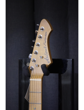 Aria® 714-MK2 Guitarra Eléctrica Fullerton Flamed Stratocaster® Style Color: Black Diamond