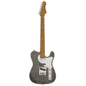 Aria® 615-MK2 Guitarra Eléctrica Nashville Telecaster® Style Flamed Color: Black Diamond
