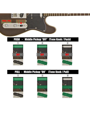 Aria® 615-MK2 Guitarra Eléctrica Nashville Telecaster® Style Flamed Color:  Ruby Red