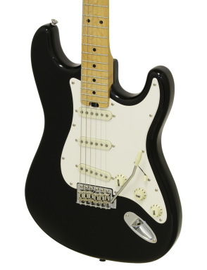 Aria® STG-57 Guitarra Eléctrica SSS Tremolo Stratocaster® Style Color: Black