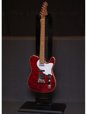 Aria® 615-MK2 Guitarra Eléctrica Nashville Telecaster® Style Flamed | Color:  Ruby Red