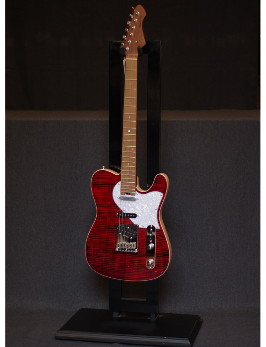 Aria® 615-MK2 Guitarra Eléctrica Nashville Telecaster® Style Flamed | Color:  Ruby Red