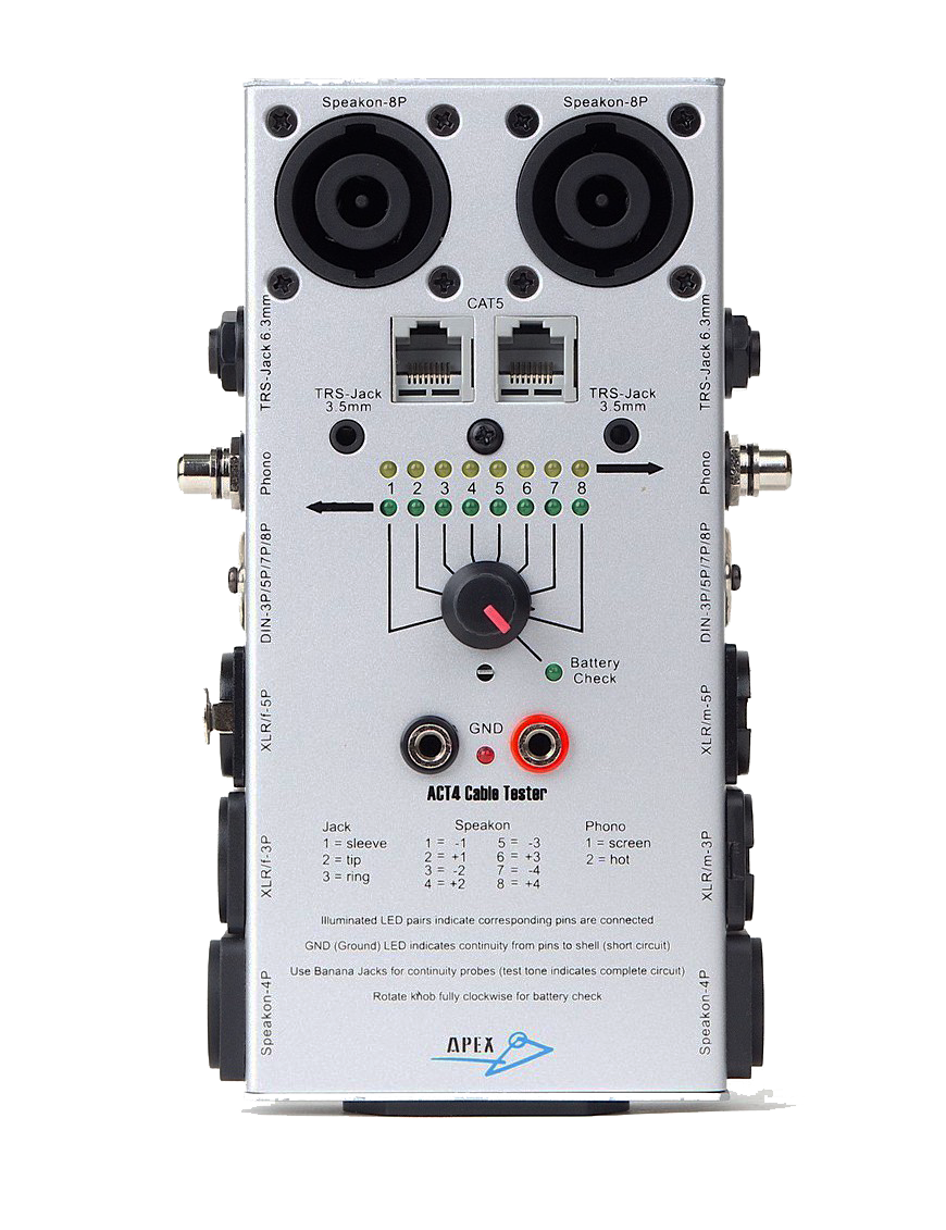 APEX® ACT4 Tester Probador de Cables Deluxe