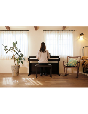 KAWAI® KDP120 Piano Digital 88 Teclas Mueble Sillín Color: Premium Rosewood