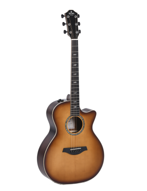 Sigma® GACE-3 Guitarra Electroacústica Grand OM Fishman® Color: Burst Flameado