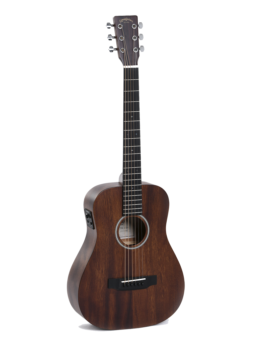 Sigma® TM-15E Guitarra Electroacústica Travel Funda | Color: Caoba Natural