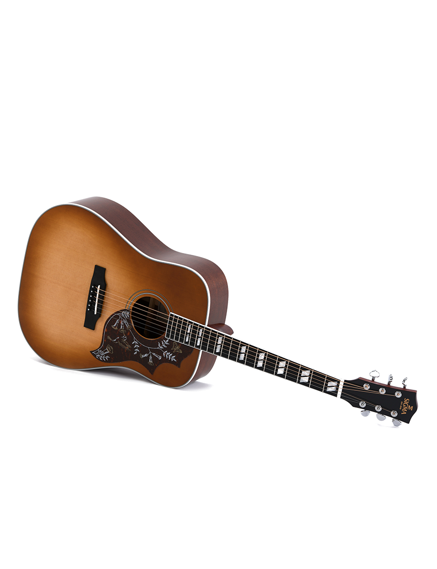 Sigma® DM-SG5 Guitarra Electroacústica Dreadnought Fishman® Funda | Color: Heritage Cherry Sunburst