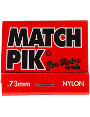 Dunlop® 448 Uñetas Nylon Match Pik® Calibre: .73 mm | Color: Gris Book : 6 Unidades